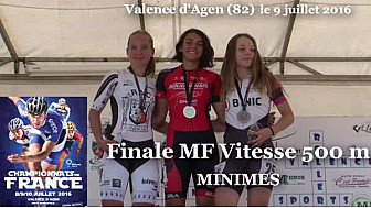 Honorine BARRAULT Championne de France Roller Piste 2016 au MF Vitesse 500m @FFRollerSports #TvLocale_fr #TarnEtGaronne @Occitanie