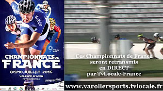 Le Championnat de France Roller Piste va avoir lieu le week-end du 8 au 10 juillet à Valence d?Agen (82) @FFRollerSports #TvLocale_fr